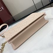 Fortok Gucci GG Emblem Super Mini Shoulder Bag Light Pink 818705 20x12.5x4cm - 4