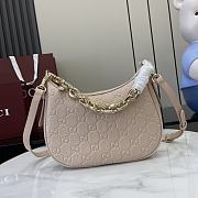 Fortok Gucci GG Emblem Small Shoulder Bag Light Pink 815409 25.5x20x5cm - 1