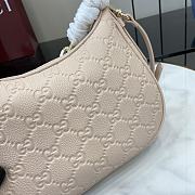 Fortok Gucci GG Emblem Small Shoulder Bag Light Pink 815409 25.5x20x5cm - 3