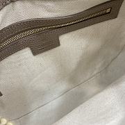 Fortok Gucci GG Emblem Small Shoulder Bag Taupe Leather 815409 25.5x20x5cm - 6