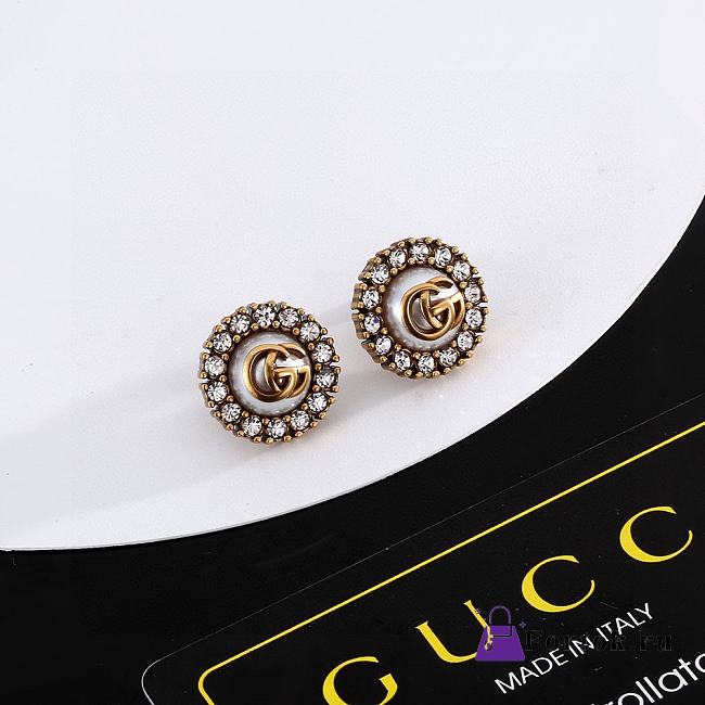 Fortok Gucci Double G Round Earrings - 1