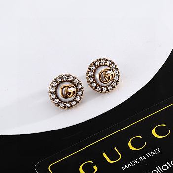 Fortok Gucci Double G Round Earrings