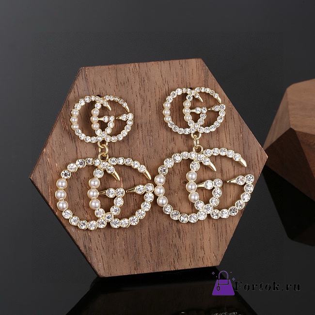 Fortok Gucci GG Pearl Earrings - 1