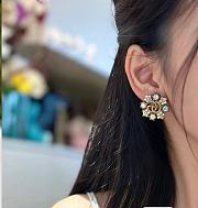 Fortok Gucci Floral Colorful Diamond Earrings - 6