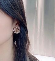 Fortok Gucci Floral Colorful Diamond Earrings - 5