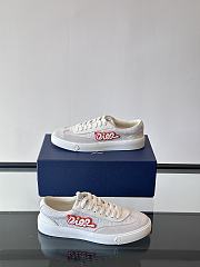 Fortok Dior B01 Sneakers Grey Suede Leather - 4