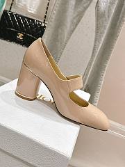 Fortok Dior Miss Dior Ballet Pumps Beige Patent Leather - 3