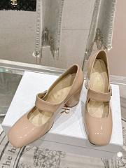 Fortok Dior Miss Dior Ballet Pumps Beige Patent Leather - 4