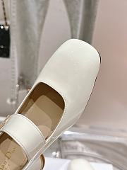Fortok Dior Miss Dior Ballet Pumps White Patent Leather - 2