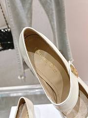 Fortok Dior Miss Dior Ballet Pumps White Patent Leather - 4