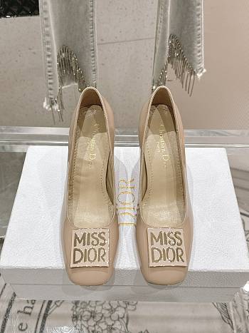 Fortok Dior Miss Dior Pump Beige Patent Leather 