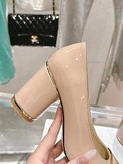 Fortok Dior Miss Dior Pump Beige Patent Leather  - 6