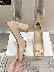 Fortok Dior Miss Dior Pump Beige Patent Leather  - 4