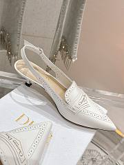 Fortok Dior Escarpin Slingback White - 4