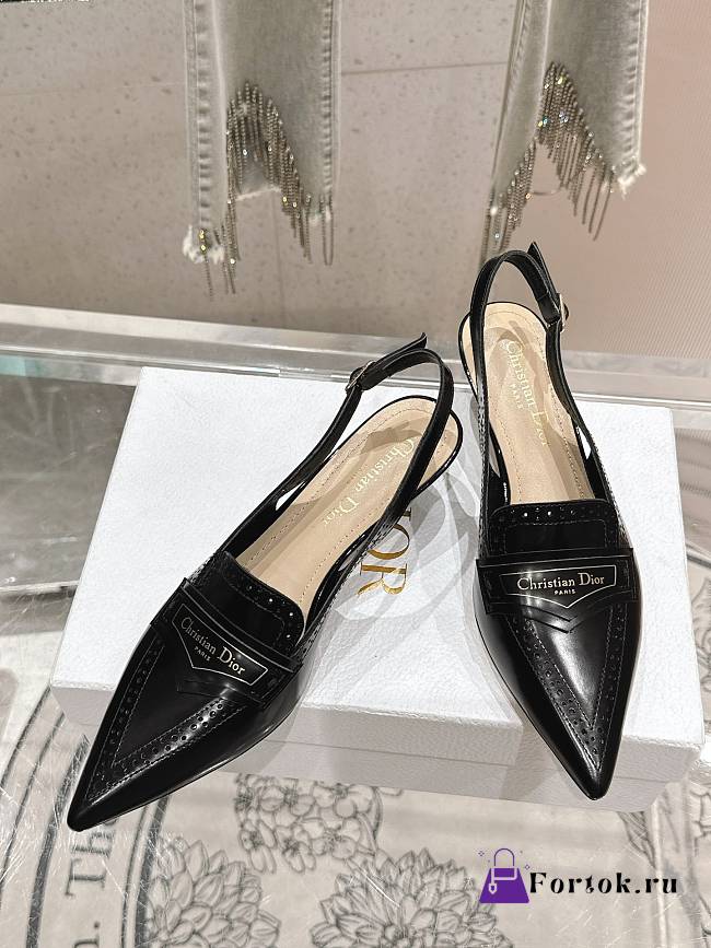 Fortor Dior Escarpin Slingback Black - 1