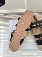 Fortok Dior Punk Ballerina Beige Cotton And Black Calfskin - 3