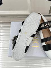 Fortok Dior Punk Ballerina White Cotton And Black Calfskin - 2