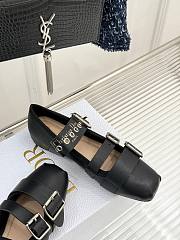 Fortok Dior Punk Ballerina Black Cotton And Black Calfskin - 3