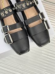 Fortok Dior Punk Ballerina Black Cotton And Black Calfskin - 2