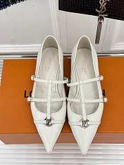 Fortok Louis Vuitton Donkey 25S Mary Jane Shoes White - 1
