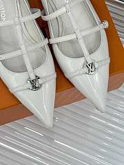 Fortok Louis Vuitton Donkey 25S Mary Jane Shoes White - 6