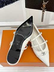Fortok Louis Vuitton Donkey 25S Mary Jane Shoes White - 4
