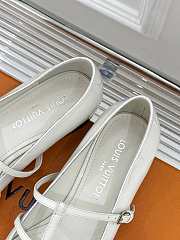 Fortok Louis Vuitton Donkey 25S Mary Jane Shoes White - 3