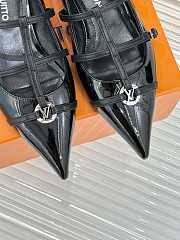 Fortok Louis Vuitton Donkey 25S Mary Jane Shoes Black - 4