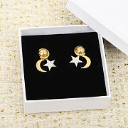 Fortok Celine Star Moon Earrings - 5