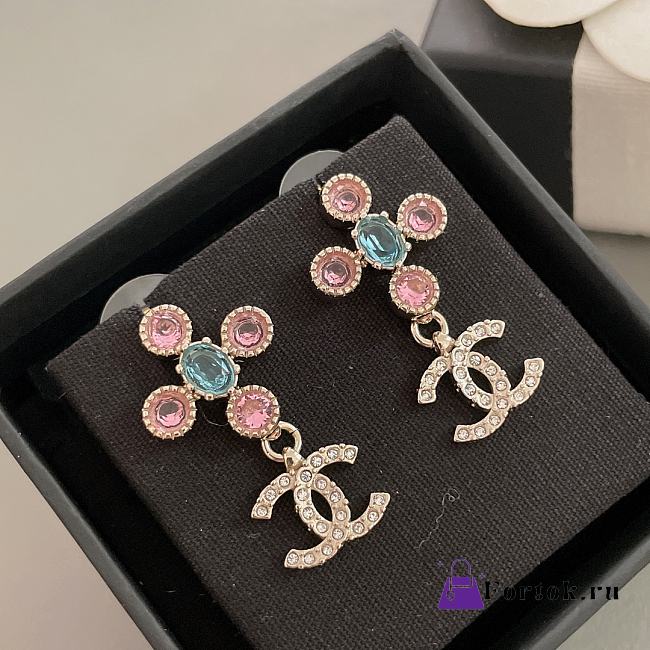 Fortok Chanel Fragrant Cross Earrings - 1