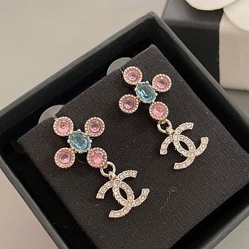 Fortok Chanel Fragrant Cross Earrings