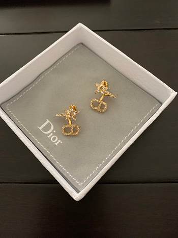 Fortok Dior Letter Star Earrings