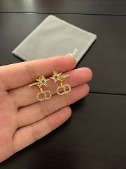 Fortok Dior Letter Star Earrings - 5