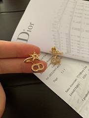 Fortok Dior Letter Star Earrings - 4