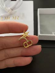Fortok Dior Letter Star Earrings - 3