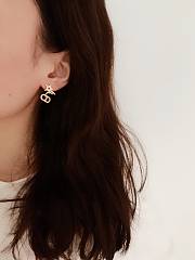 Fortok Dior Letter Star Earrings - 2