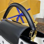 Fortok Louis Vuitton Bolso Capucines BB Bag Black & White M20374 27x18x9cm - 6