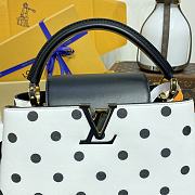 Fortok Louis Vuitton Bolso Capucines BB Bag Black & White M20374 27x18x9cm - 3