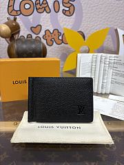 Fortok Louis Vuitton Pince Wallet Black 12x8cm - 1