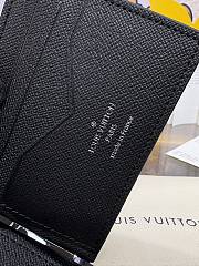 Fortok Louis Vuitton Pince Wallet Black 12x8cm - 6