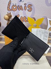 Fortok Louis Vuitton Pince Wallet Black 12x8cm - 2