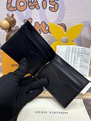 Fortok Louis Vuitton Pince Wallet Black N62978 12x8cm  - 6