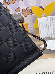 Fortok Louis Vuitton Pince Wallet Black N62978 12x8cm  - 5