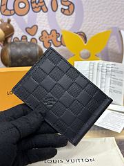 Fortok Louis Vuitton Pince Wallet Black N62978 12x8cm  - 2