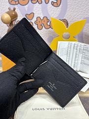 Fortok Louis Vuitton Pince Wallet Black & Grey N61000 12x8cm  - 4