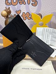 Fortok Louis Vuitton Pince Wallet Black M66543 12x8cm  - 6