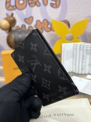 Fortok Louis Vuitton Pince Wallet Black M66543 12x8cm  - 5