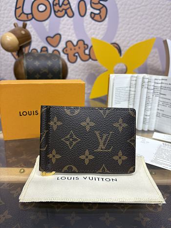 Fortok Louis Vuitton Pince Wallet Brown M66543 12x8cm 