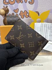 Fortok Louis Vuitton Pince Wallet Brown M66543 12x8cm  - 3