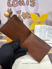 Fortok Louis Vuitton Pince Wallet Brown M66543 12x8cm  - 2